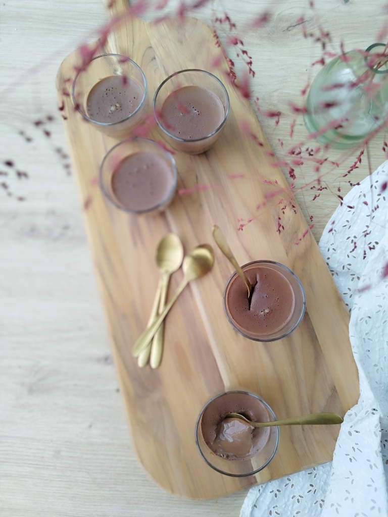 Petites crèmes (végétales) express au chocolat