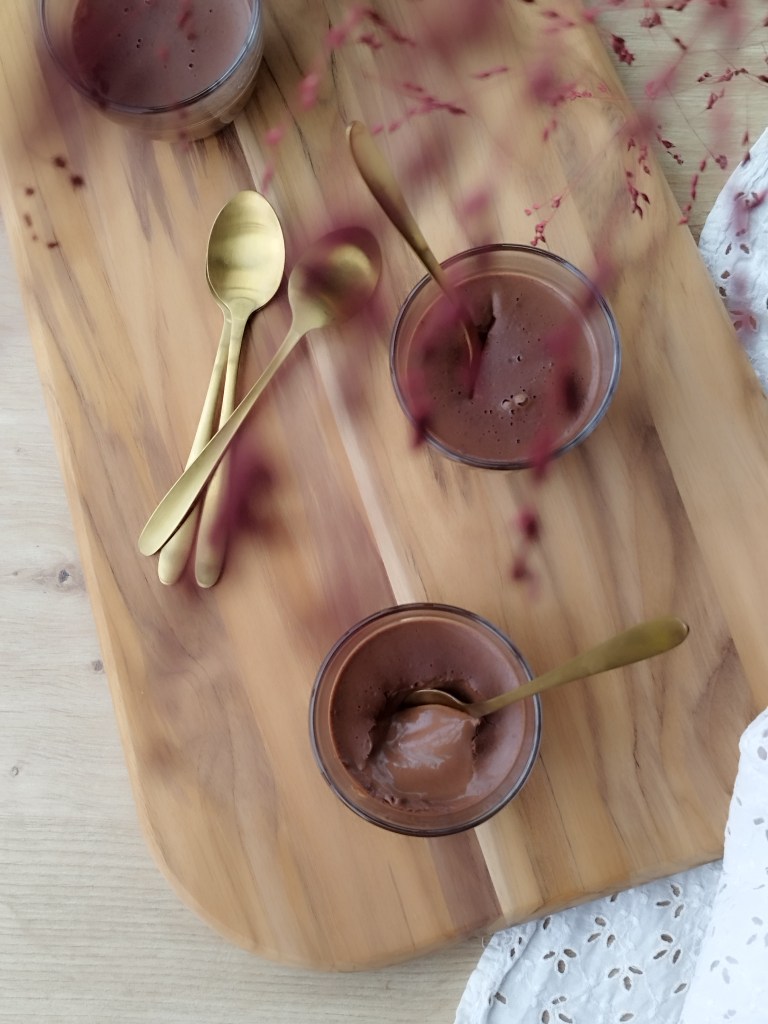 Petites crèmes (végétales) express au chocolat