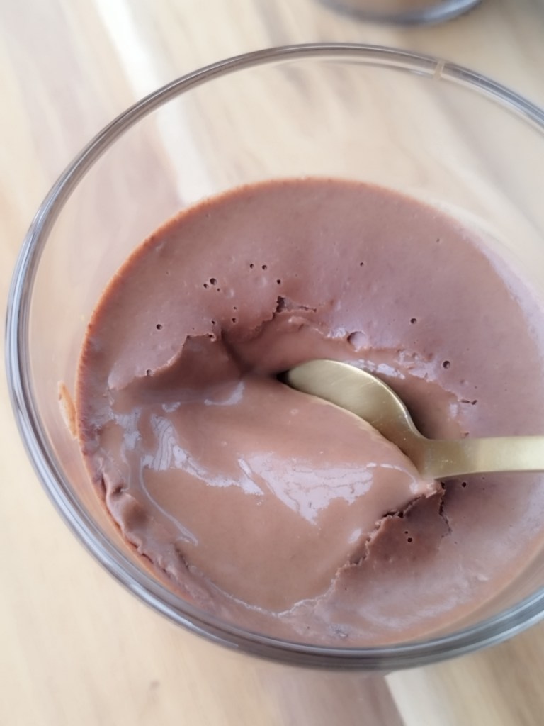 Petites crèmes (végétales) express au chocolat