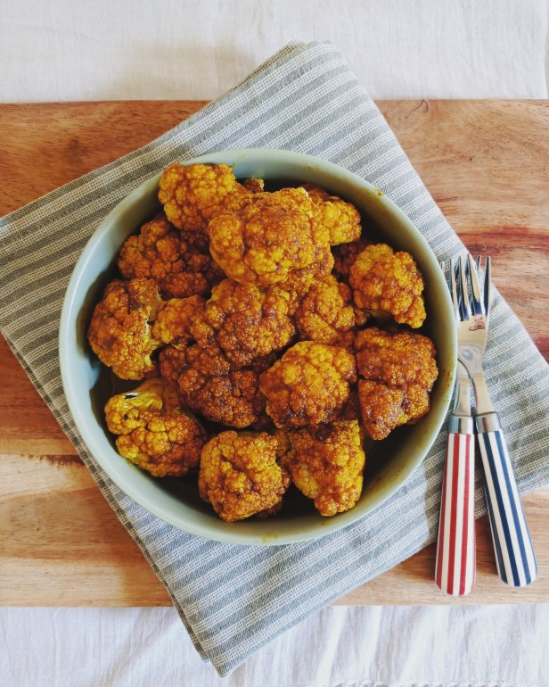 fleurettes de chou fleur caramélisées