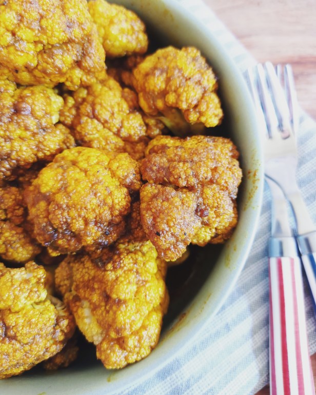 fleurettes de chou fleur caramélisées