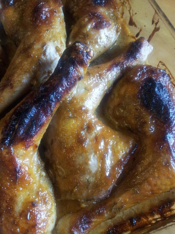 cuisses de poulet roties