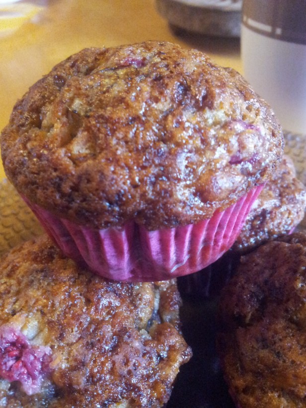 muffins bananes framboises (2)