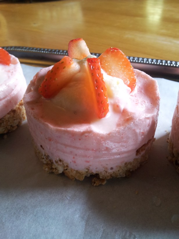 mousse glacée fraise