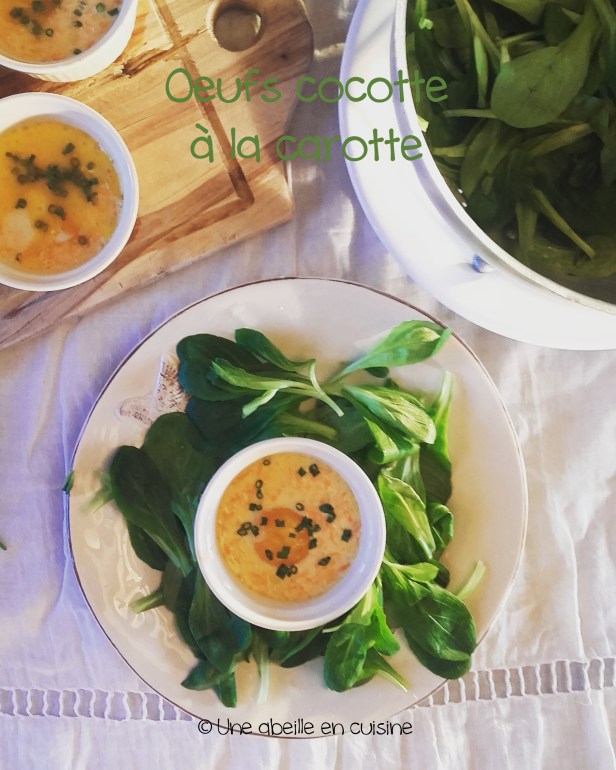 oeufs cocotte à la carotte