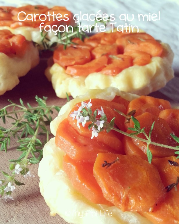 carottes glacées au miel façon tarte tatin