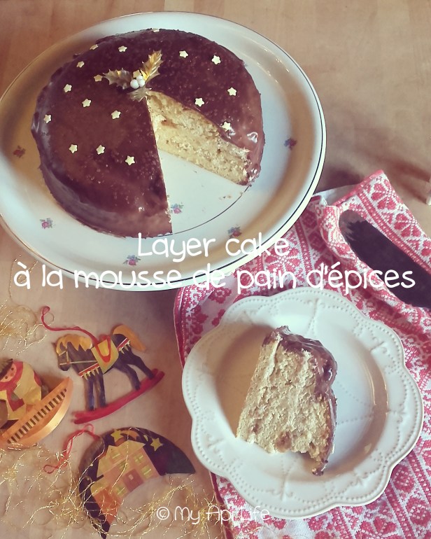 Gâteau de Noël à la mousse de pain d'épices