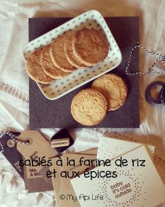 sablés à la farine de riz et aux épices