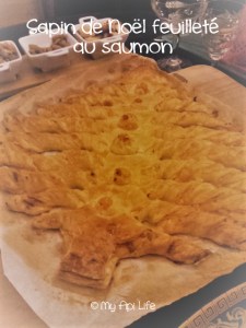 Sapin de Noël feuilleté au saumon