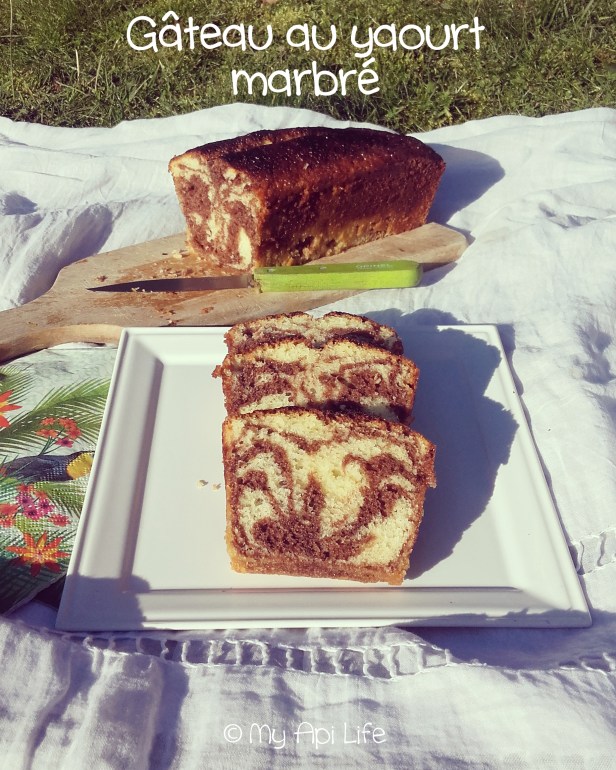 gâteau au yaourt marbré