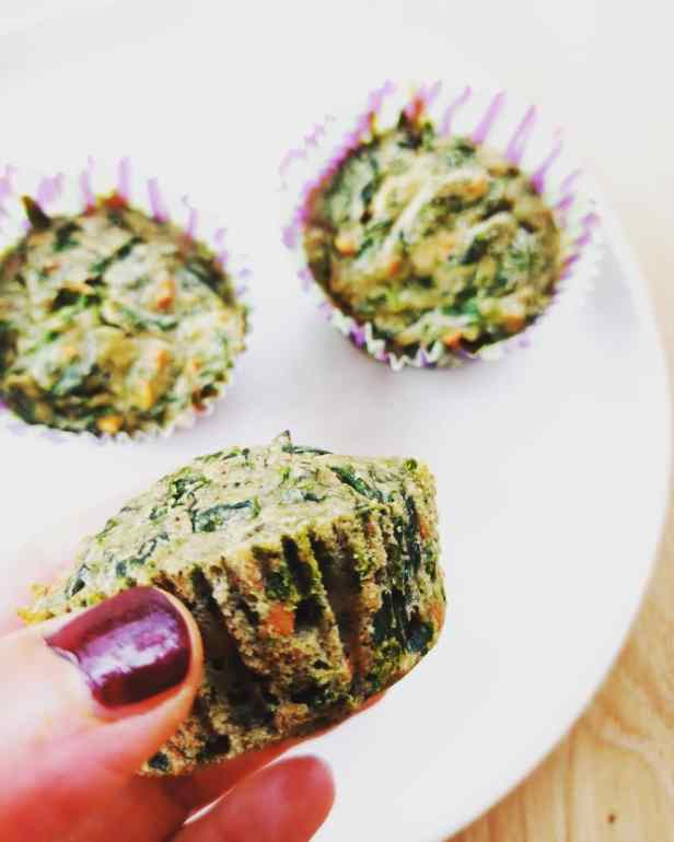 Muffins aux épinards et au sarrasin