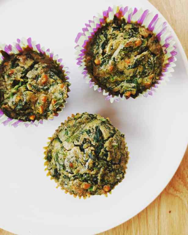 Muffins aux épinards et au sarrasin