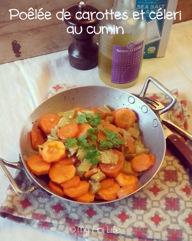 poêlée de carottes et céleri au cumin 
