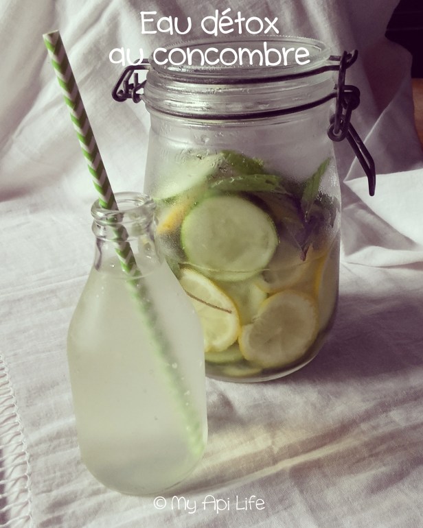 Eau détox au concombre
