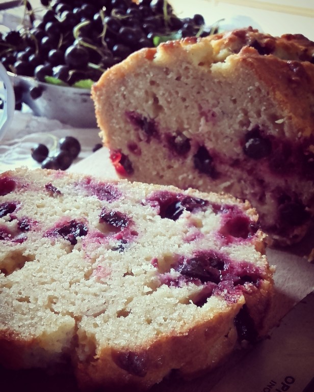 banana bread au cassis