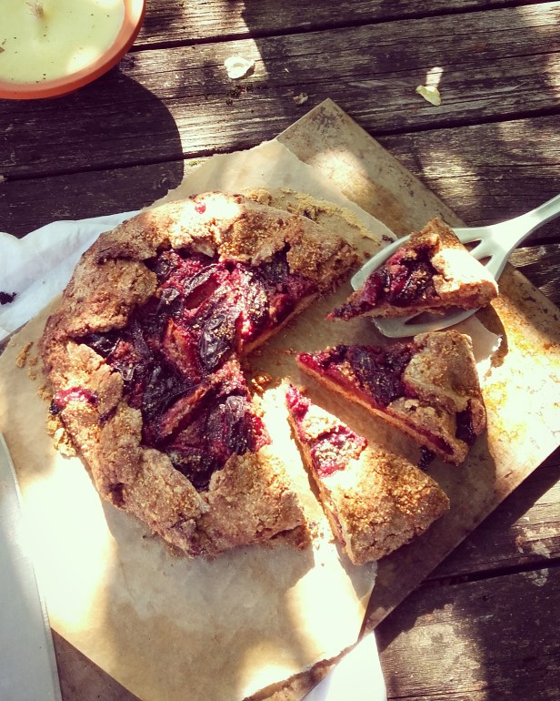 Tarte rustique aux quetsches