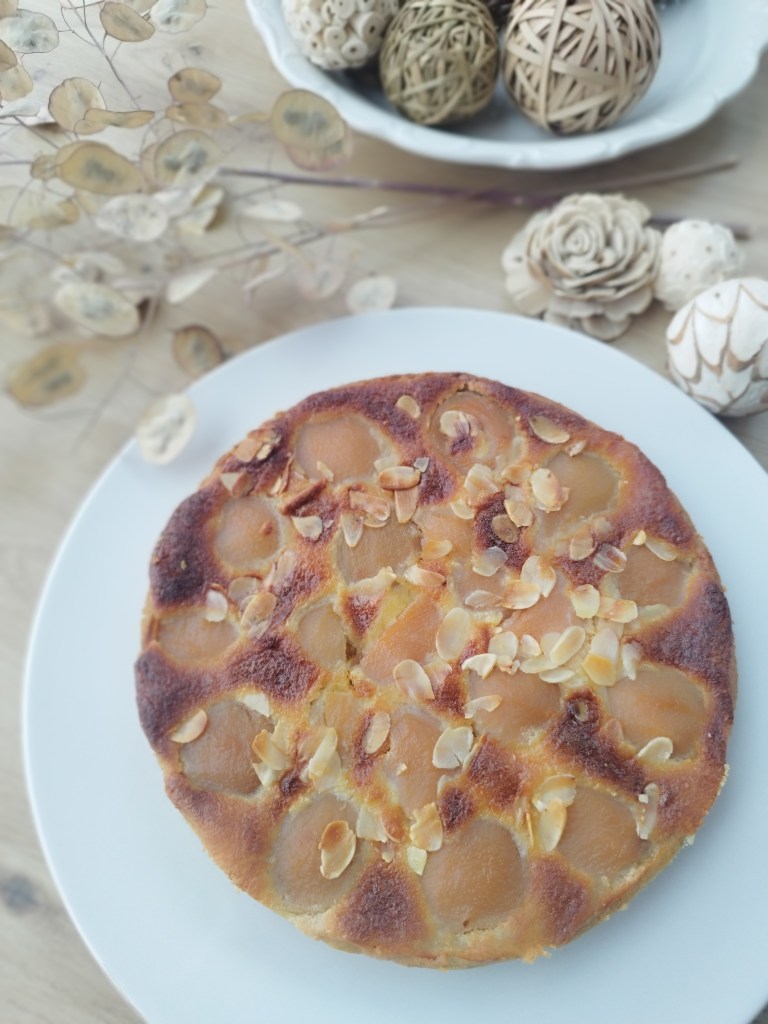 Tarte amandine aux poires sans gluten ni lactose