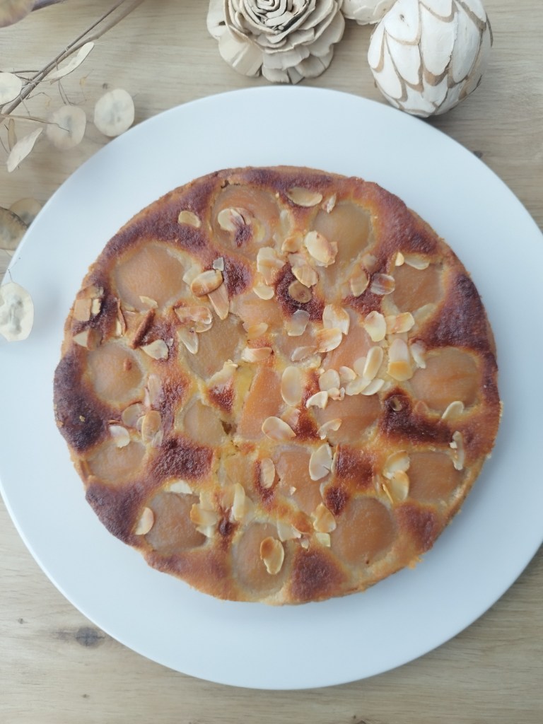 Tarte amandine aux poires sans gluten ni lactose