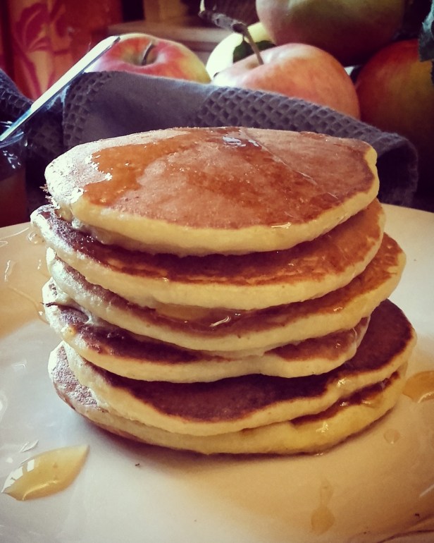 pancakes à la compote de pomme