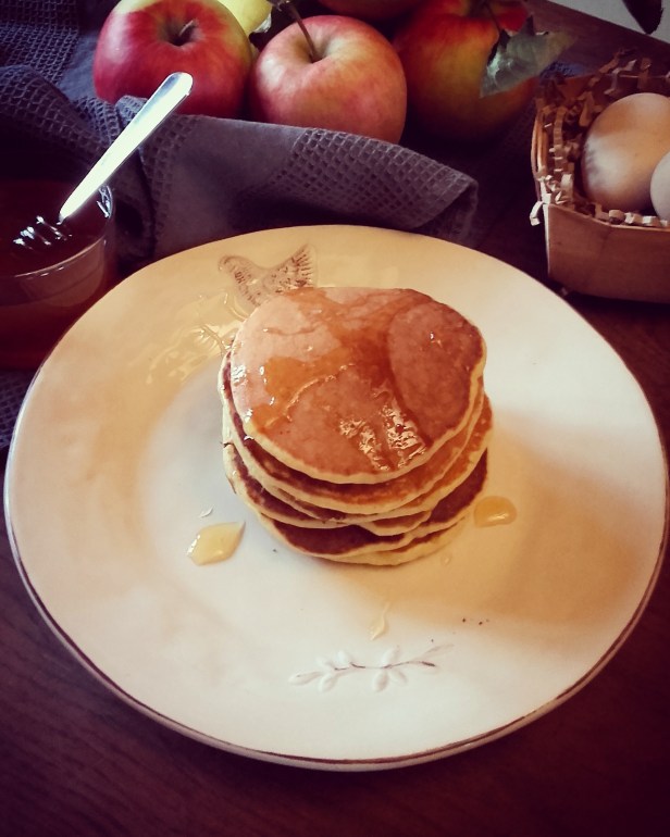 pancakes à la compote de pomme