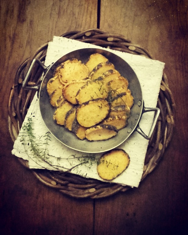 sablés fromage thym pavot