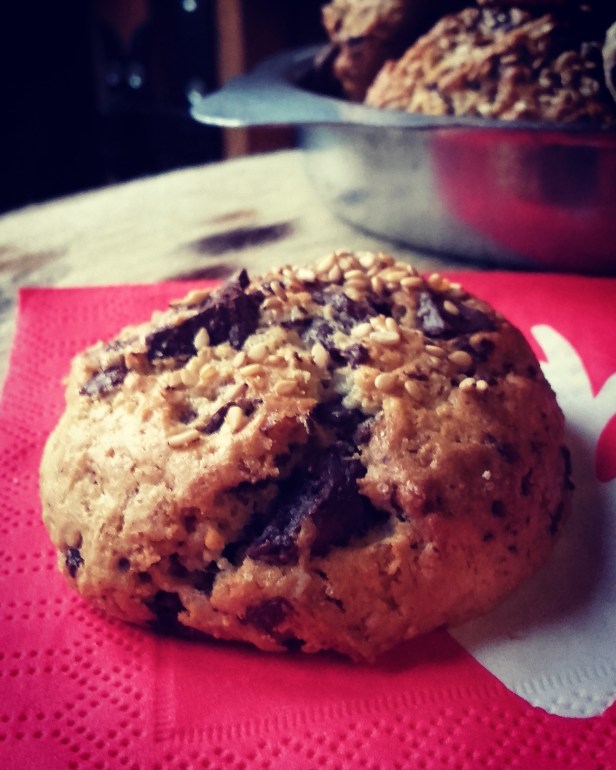 Cookies tahini/chocolat
