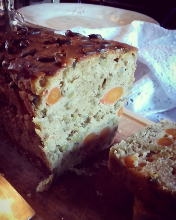 cake petits pois carottes