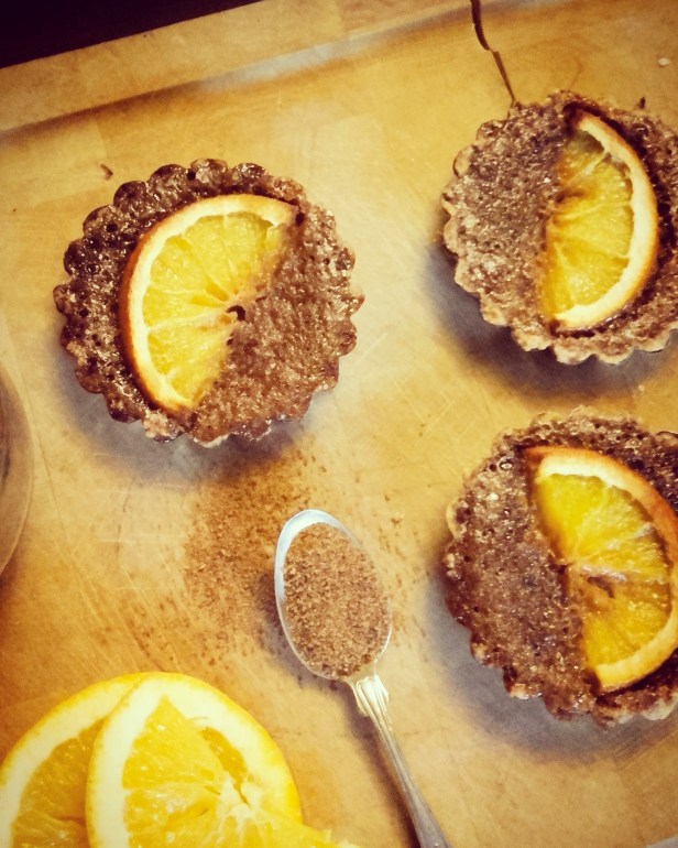 tartelettes à l'orange sans gluten