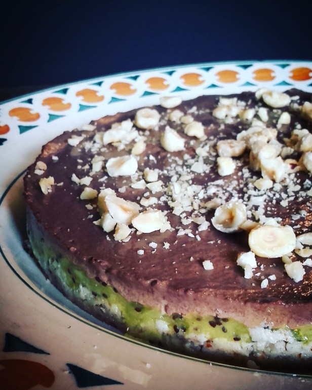 Recette paléo: tarte crue kiwi chocolat