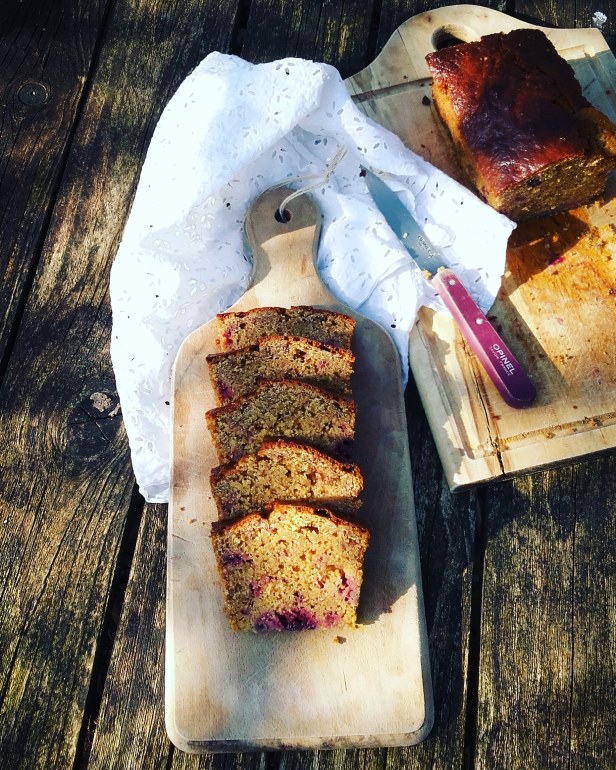 Gâteau au yaourt amande/framboise sans gluten