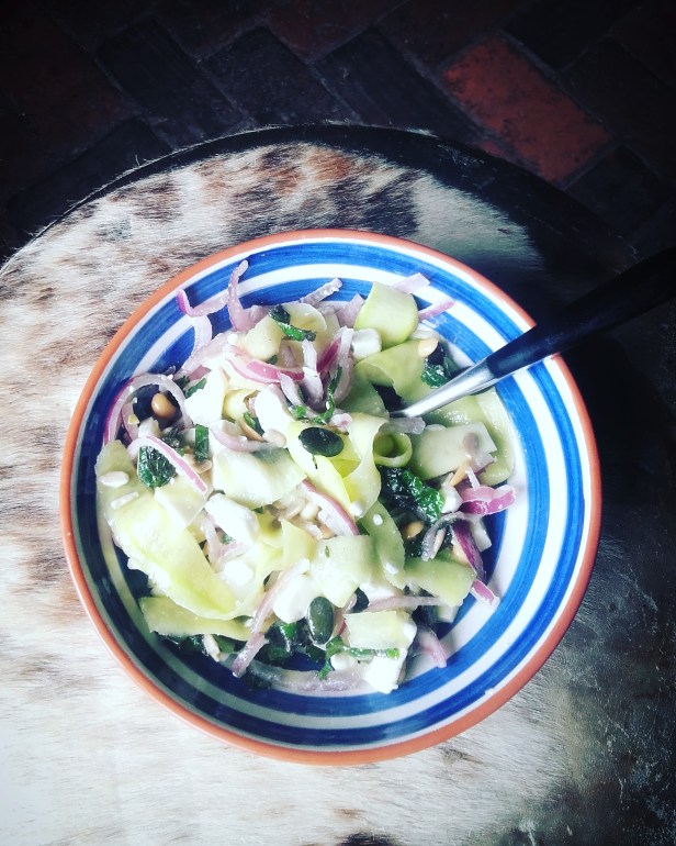 salades de courgettes crues