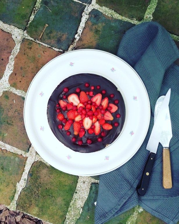 tarte crue chocolat fruits rouges (sans gluten, sans lactose, paléo)