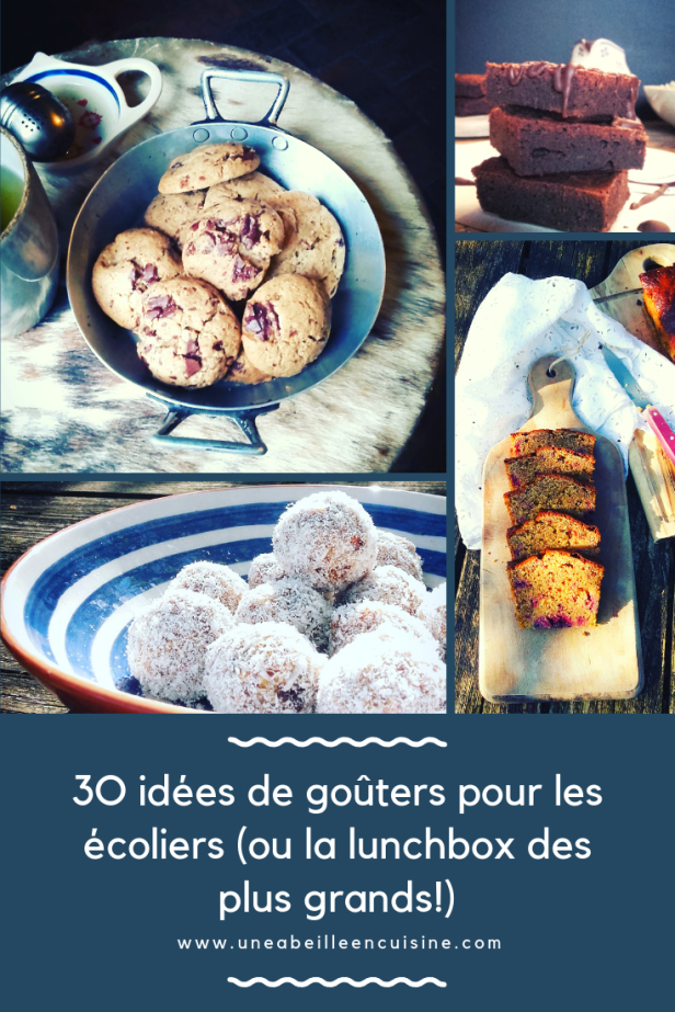 3O idées de goûters pour les écoliers (ou la lunchbox des plus grands!)