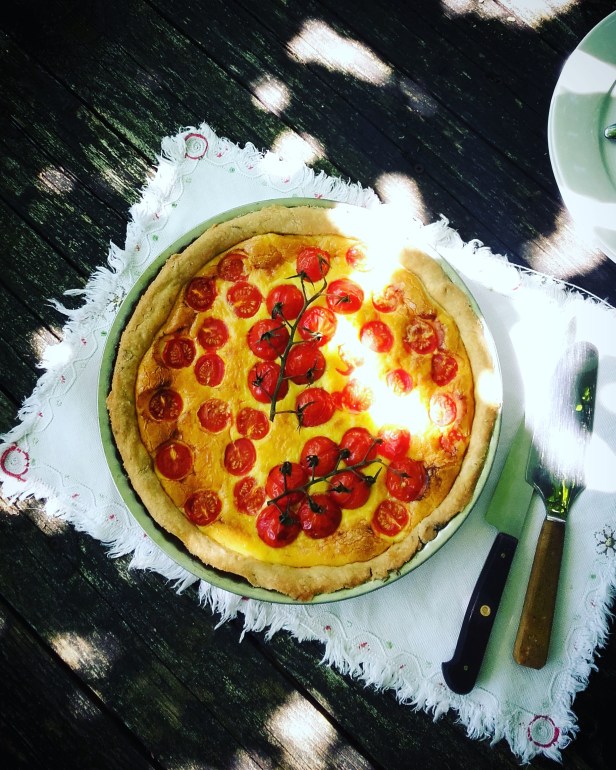 quiche aux tomates cerises