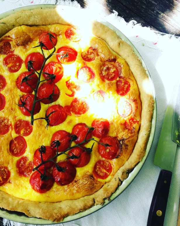 quiche aux tomates cerises