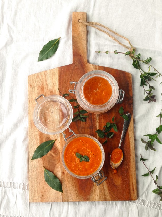 Sauce tomate menthe basilic