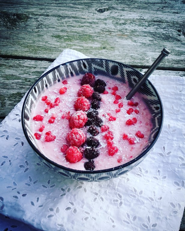 smoothie bowl glacé à la framboise