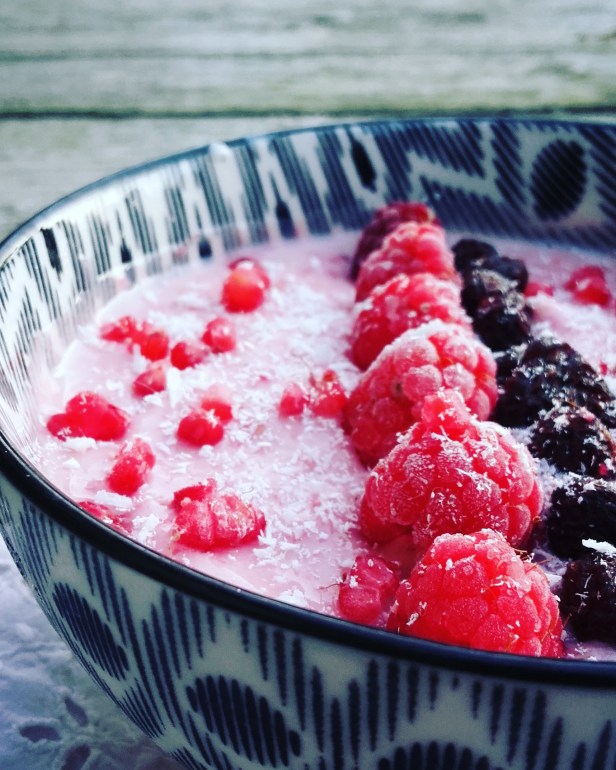 smoothie bowl glacé à la framboise