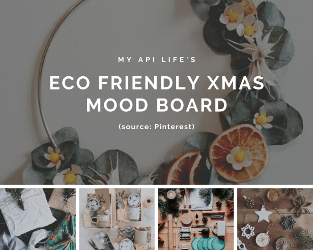 eco friendly xmas moodboard