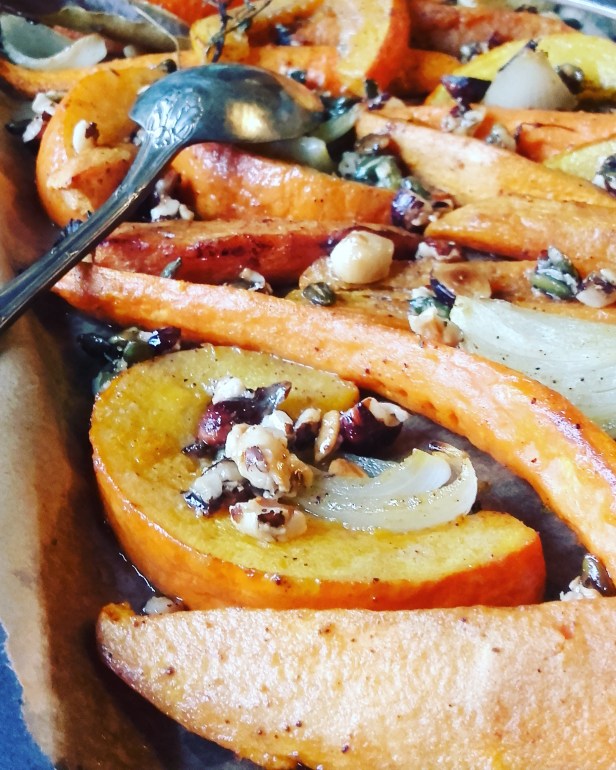 Légumes rôtis caramélisés au miel