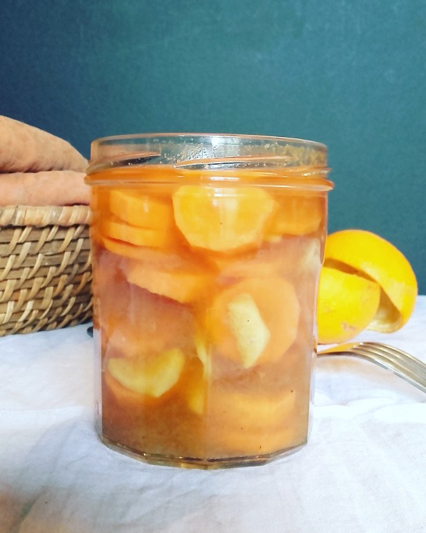 Pickles de carottes à l'orange