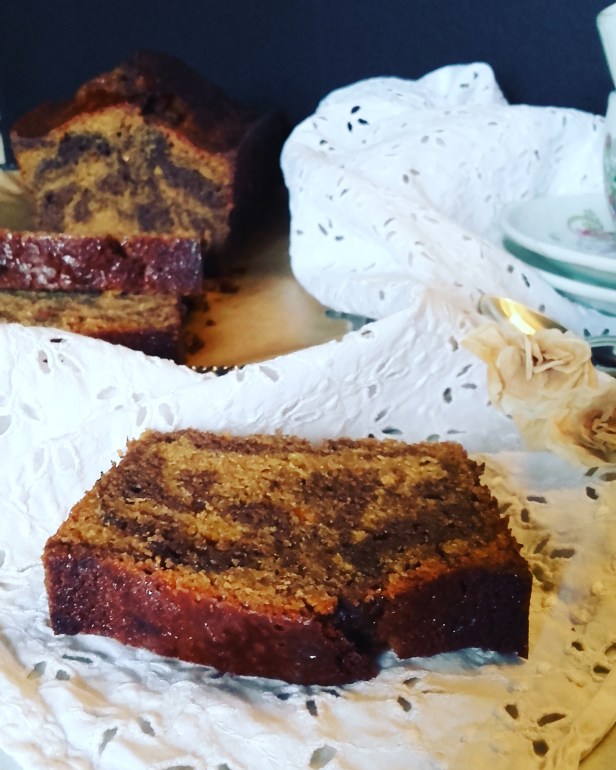 cake marbré orange chocolat