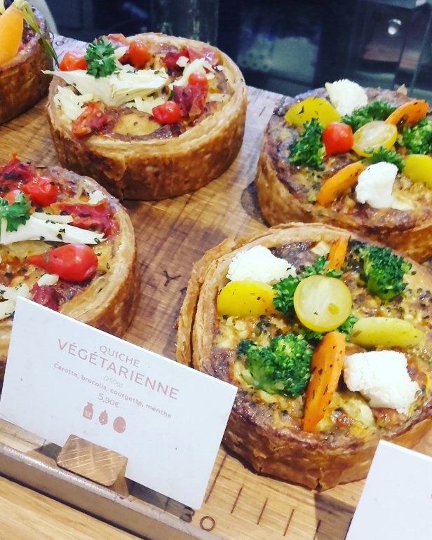 Yann Couvreur pâtisserie: quiches végétariennes
