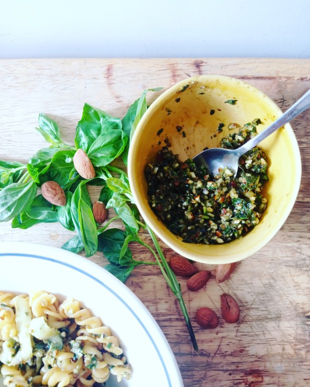 pesto basilic-amandes