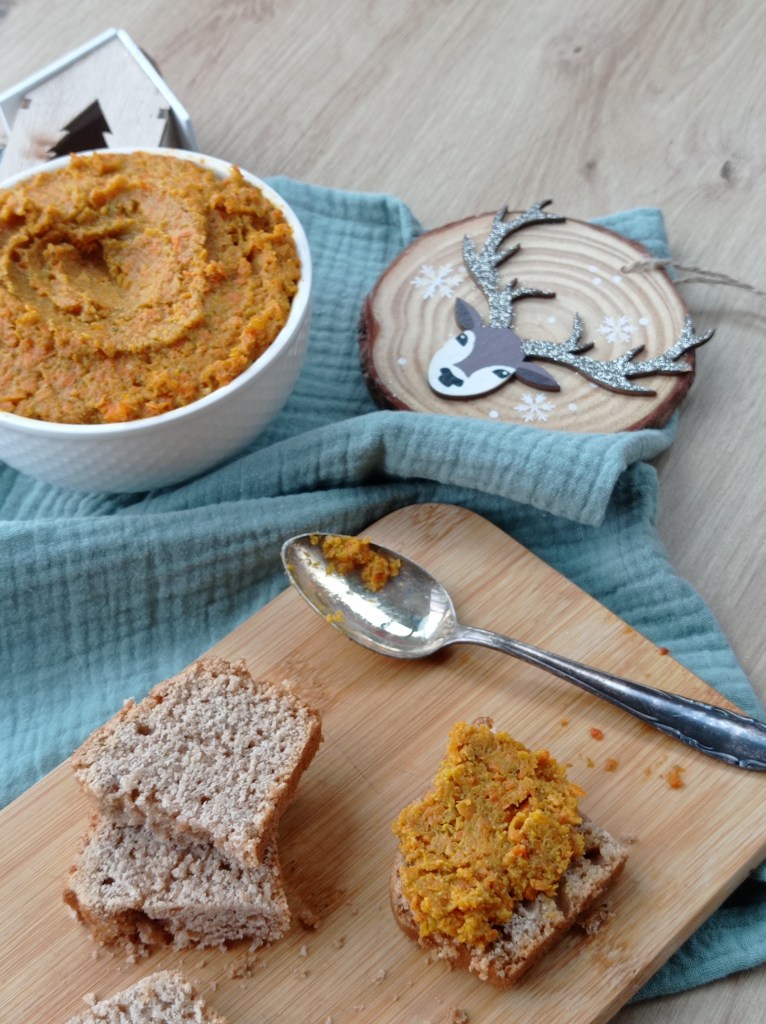 tartinade de carottes rôties au cumin