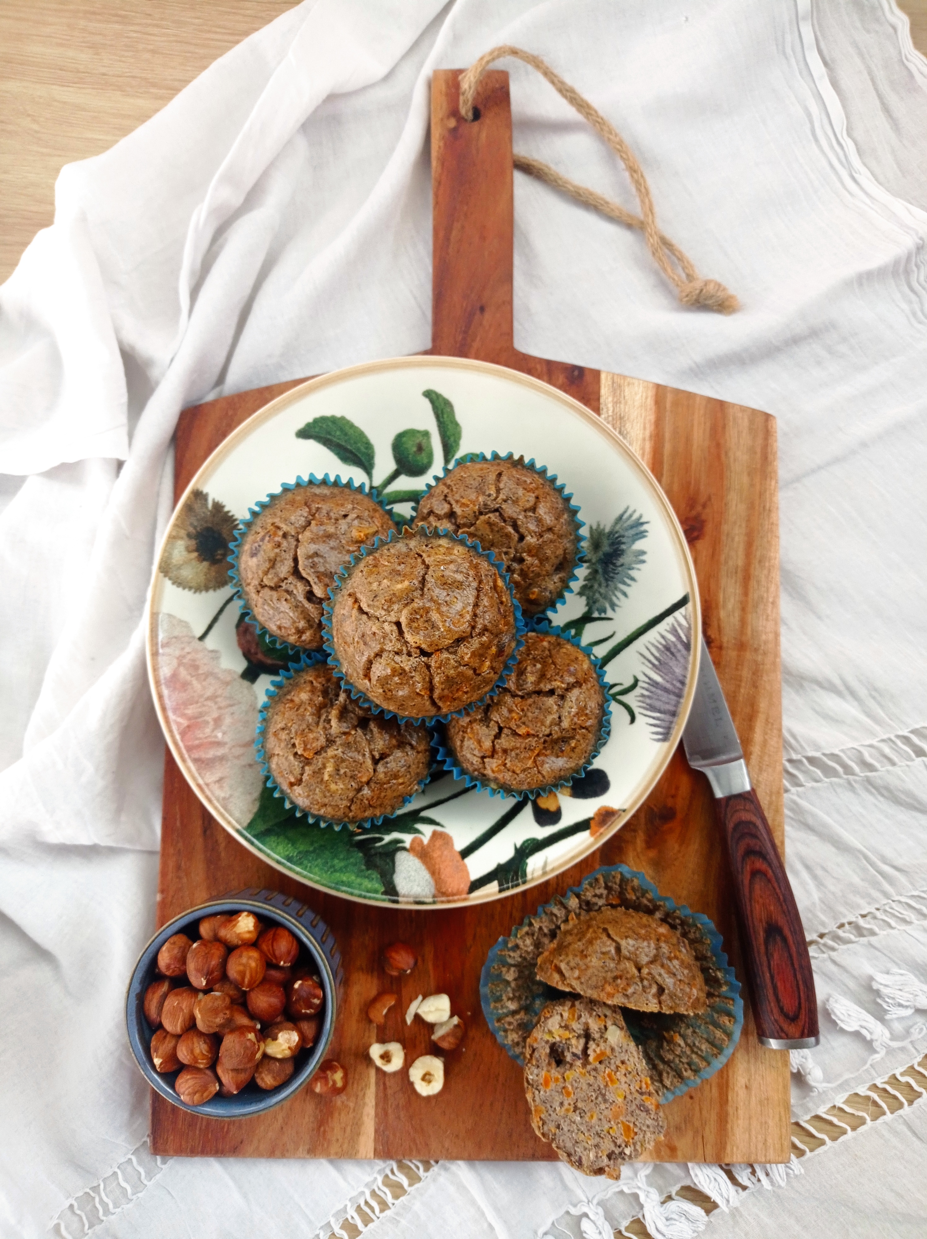 muffins salés carotte noisette