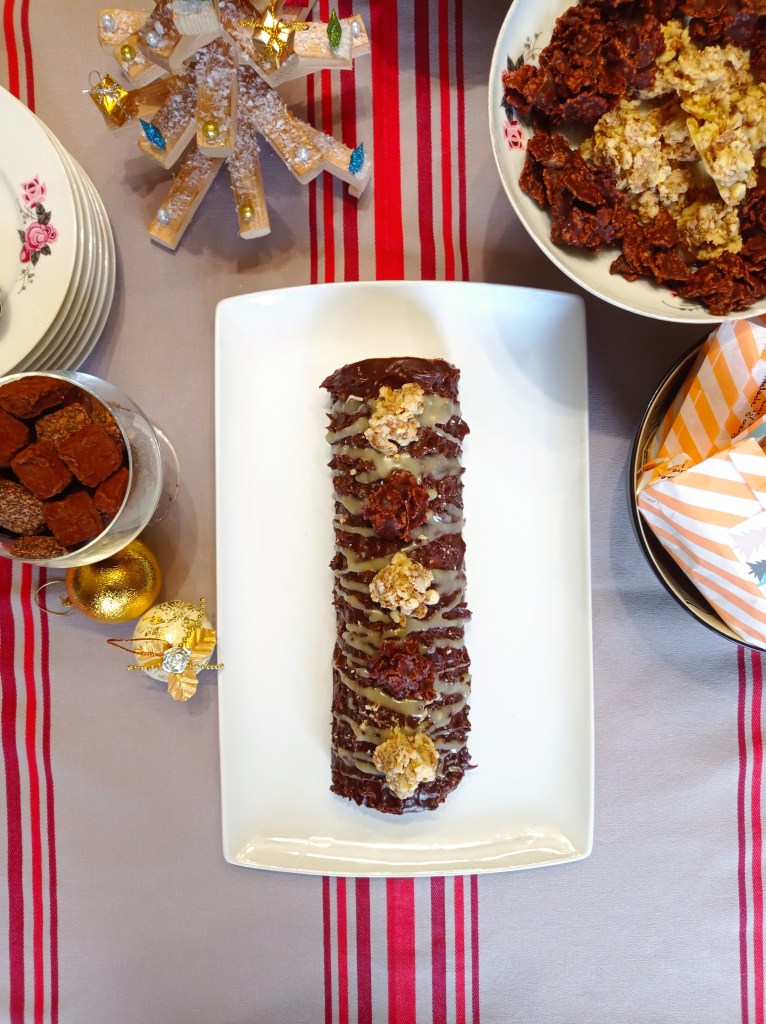 bûche rose des sables sans gluten