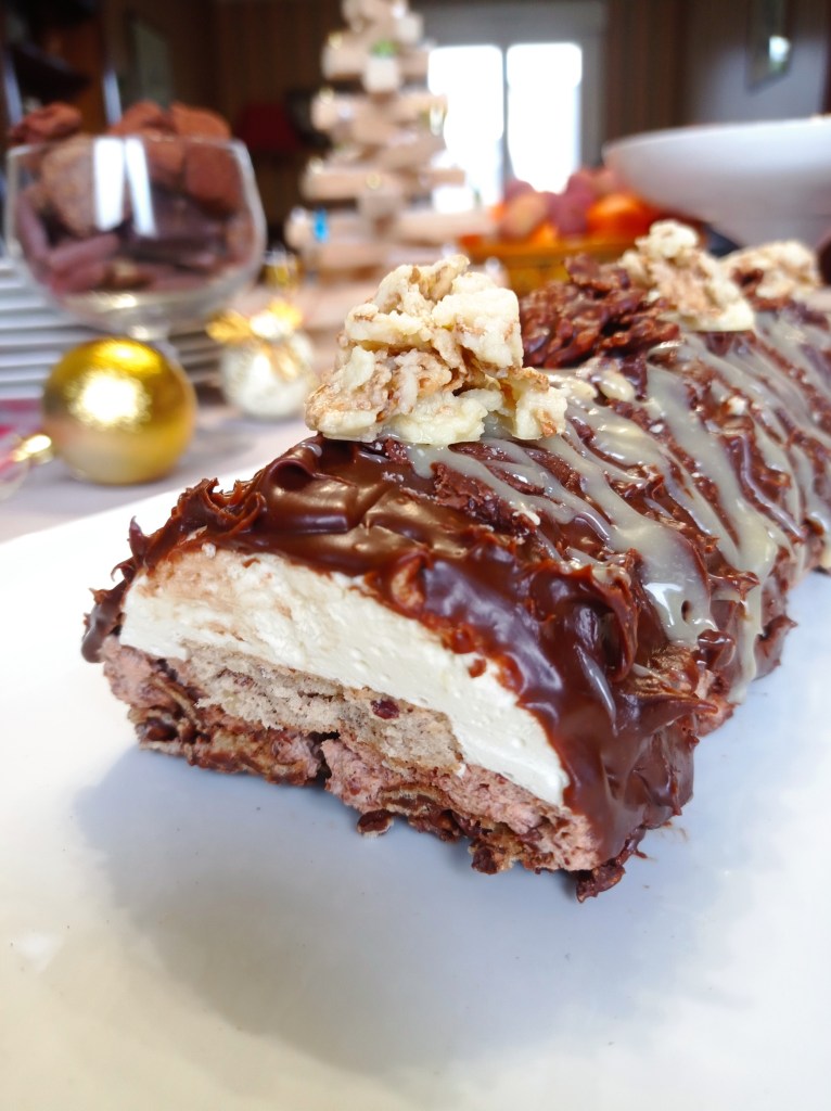 bûche rose des sables sans gluten