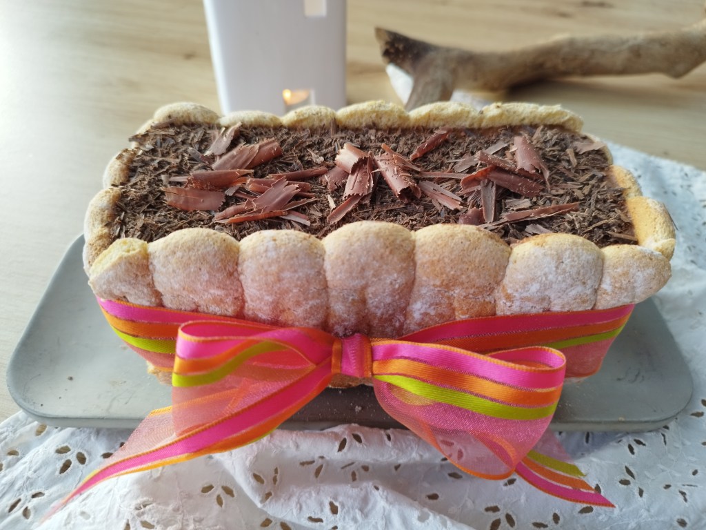 Charlotte au chocolat healthy sans lactose