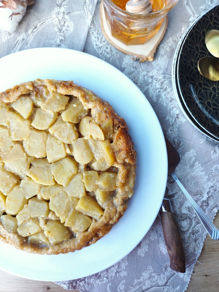 Tarte Tatin aux poires et au miel